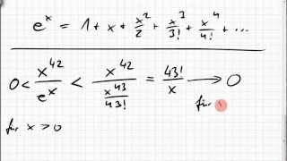 19B7 Exponentialfunktion wächst schneller als jedes Polynom [upl. by Botsford]