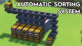 Minecraft Full Automatic Sorting System  Minecraft szortírozó rendszer [upl. by Leavelle]