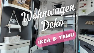 Dekoration im Wohnwagen amp Wohnmobil  DIY  Ikea amp Temu DekoIdeen [upl. by Fesoj]