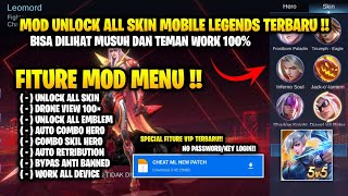 CHEAT ML TERBARU 2024  MOD UNLOCK ALL SKIN MOBILE LEGENDS ANTI BANNED [upl. by Nomal42]