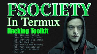 Fsociety Tool in Termux  How to Install Fsociety Tool in Termux  Mr Robot Hacking Tools [upl. by Lewan396]