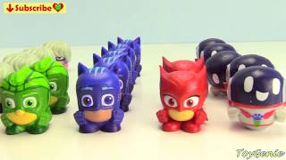 Genie Teaches Colors with PJ Masks Super Moon Adventure Mashems Series 3 [upl. by Rofotsirk]