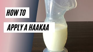 How to put on the Haakaa Silicone Pump [upl. by Oicaro410]