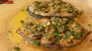 Fish in Lemon Butter Caper Sauce  Keto Recipes  Headbangers Kitchen [upl. by Garnet]