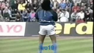 Maradona balla nel riscaldamento NapoliBayern Monaco [upl. by Erskine]