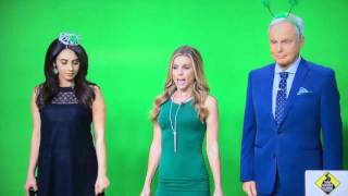 Maria Sansone and Araksya Karapetyan do a dance on St Patricks Day [upl. by Idnarb436]