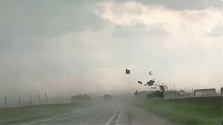 TORNADO OUTBREAK IN IOWA  Close Range Footage 5212024 [upl. by Dusza182]