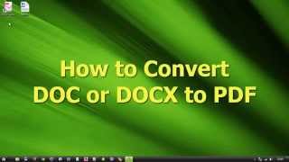 Convert DOCX to PDF [upl. by Neelra]