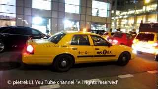 NYPD responding taxi yellow cab undercover New York police car night amp lights © [upl. by Tray791]