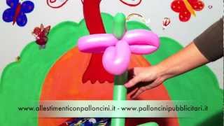 Sculture con palloncini il fiore [upl. by Kennie]