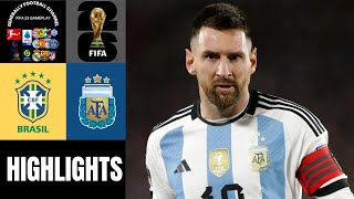 Brasilien vs Argentinien Wm Qualifikation Südamerika  6 Spieltag 22112023 Highlights [upl. by Haisej171]