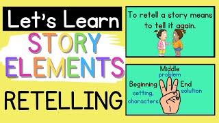 Comprehension Story Elements Retelling [upl. by Camilia469]