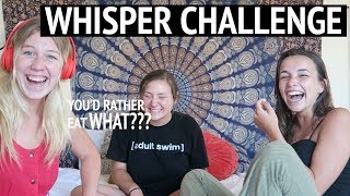 WHISPER CHALLENGE Feat Madi amp Kylie [upl. by Ecitsuj]