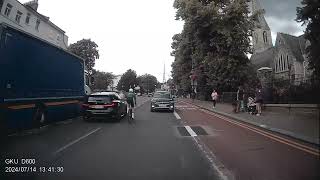 overtaking cyclists on the wrong side of the road [upl. by Ulu]