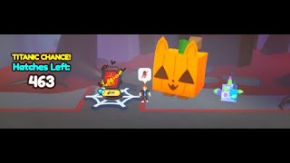 🎃HATCHING TITANIC PUMPKIN CAT🎃PS99 HALLOWEEN UPDATE 🔴LIVE🔴 [upl. by Namso93]