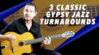 3 Classic Gypsy Jazz Turnarounds You Need To Know  Gypsy Jazz Guitar Secrets [upl. by Eiclek811]