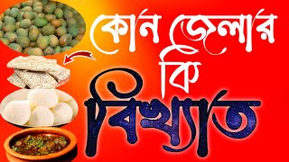 ৬৪জেলার বিখ্যাত খাবার l kon jelar ki khabar bikkhato l 64 jrlar name [upl. by Renita]