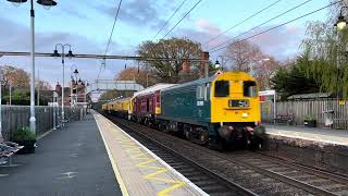 BR Blue 20189 amp London Transport 20142 power through Ingatestone on 6Q01 9424 [upl. by Atilrep]