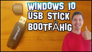 Windows10 USB Stick selbst erstellen installieren bootfähig machen  Techquikie [upl. by Luaped]