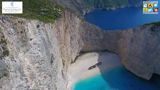 Zakynthos Navagio Beach Rockfalls 1309 2018 [upl. by Neville]