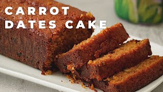 Moist Carrot amp Dates Cake  Cake Recipes [upl. by Rebeca501]