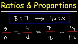 Ratio and Proportion Word Problems  Math [upl. by Asiat]