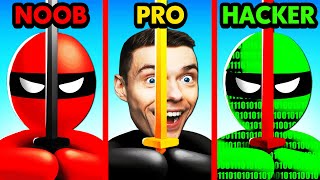 NOOB vs PRO vs HACKER STEALTH MASTER [upl. by Netsriik]