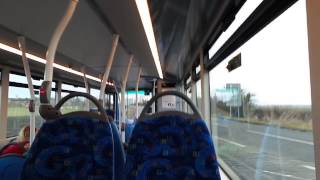 Service 36  Transdev Harrogate Wright StreetDeck SN64 CTU demonstrator [upl. by Vano]