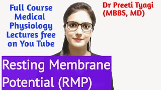 RESTING MEMBRANE POTENTIAL [upl. by Nylkoorb104]