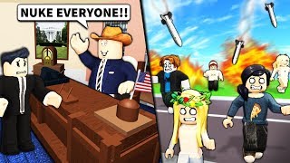 I bought ROBLOX PRESIDENT powers and ruined their game [upl. by Ambrogino939]