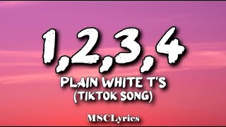 Plain White Ts  1 2 3 4 Lyrics  Tiktok 🎵 theres only one thing two do three words for you [upl. by Assisi]