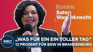 LANDTAGSWAHL IN BRANDENBURG Amira Mohamed Ali BSW „Sind gekommen um zu bleiben“ [upl. by Reifnnej]