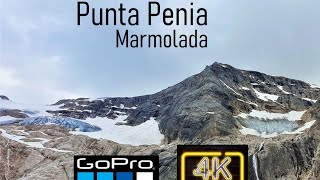 Punta Penia via ferrata Marmolada gopro 4k [upl. by Akeit]