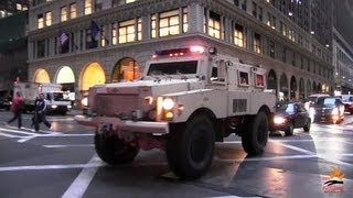 Heavy armored SWAT truck FBI  2 unmarked cars  1000th video [upl. by Swarts889]