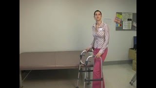 Partial Weight Bearing on Stairs Using Walker [upl. by Eveivaneg]