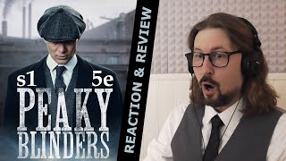 Peaky Blinders S1E5  Reaction amp Review First time watching [upl. by Niddala]