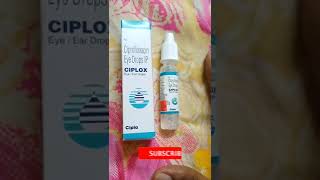 Ciplox Eye drops Reviewshorts [upl. by Eillat612]