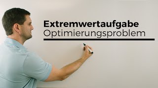 Extremwertaufgabe Behälter mit quadratischer Grundfläche  Mathe by Daniel Jung [upl. by Annuhsal]