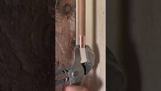 Soldering Trick when working with copper plumbing diy construction tools plumbing [upl. by Ardnuhsor]