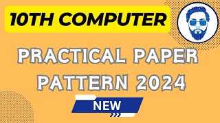 10th class computer practical paper pattern 2024  Practical paper [upl. by Ciredor439]