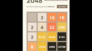 2048 AI  32768 Tile Achieved Score 630304 [upl. by Disario]