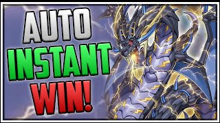 AUTO Instant Win Thunder Dragon Combo BANNED in the TCG YuGiOh Master Duel [upl. by Vern]