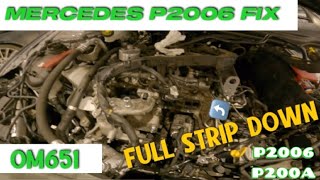 P2006 Mercedes Fix OM651 intake manifold replacement on W176 [upl. by Suzette]