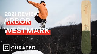 2021 Arbor Westmark Rocker Snowboard Review  Curated [upl. by Melita407]