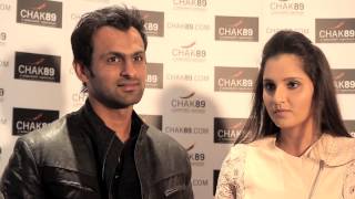 Sania Mirza amp Shoab Malik at Chak89 [upl. by Ardnak21]