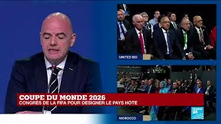 Coupe du monde 2026  la FIFA annonce les trois États sélectionnés [upl. by Accalia]