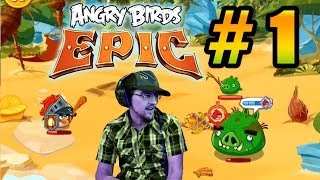 Lets Play Angry Birds EPIC PART 1 Saving CHUCK iOS Gameplay  SHOUT OUTS [upl. by Castra]