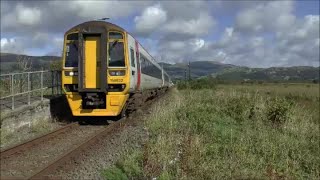 Transport For Wales Trains On The Cambrian Line [upl. by Alesig]