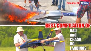 BEST COMPILATION of BAD and CRASH RC LANDINGS 4 [upl. by Schellens]