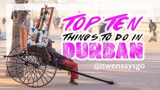 TOP 10 things to do in DURBAN [upl. by Lundeen]